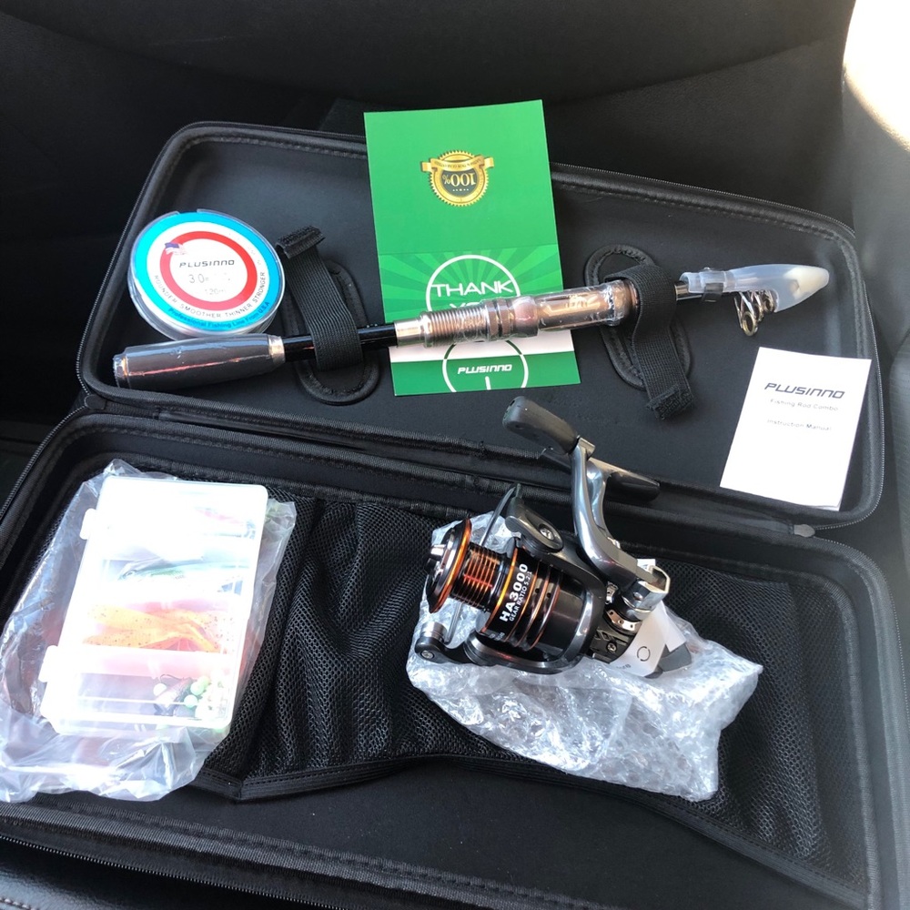 PLUSINNO Fishing Rod and Reel Combos